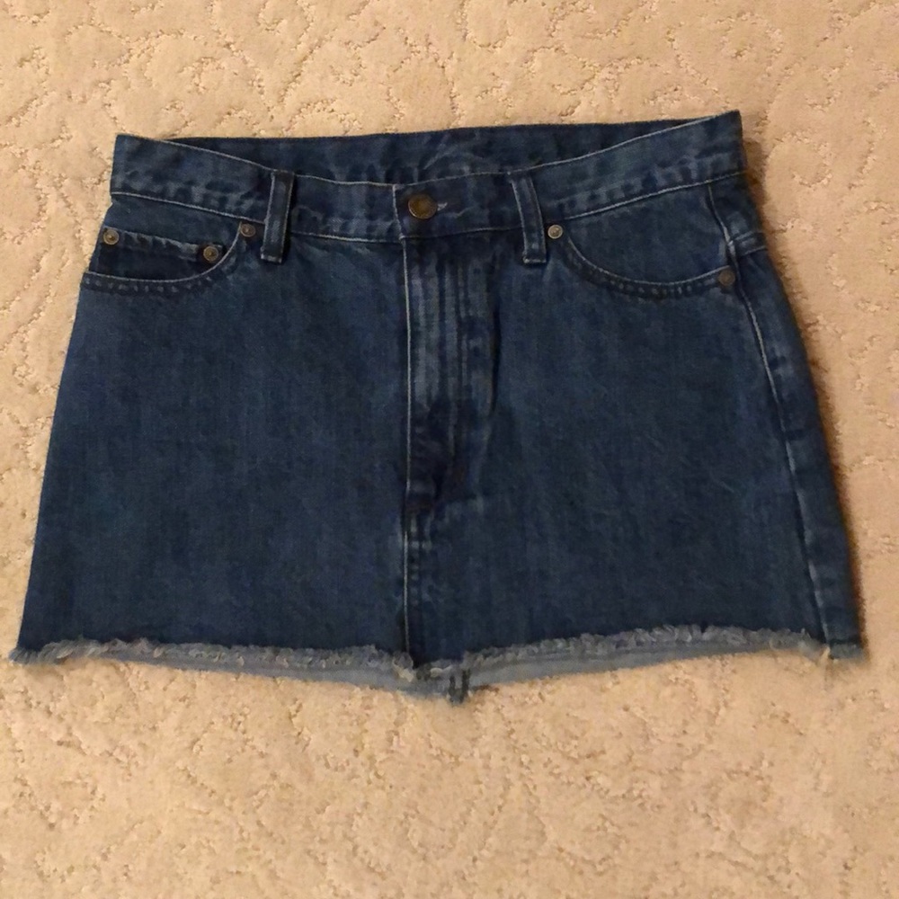 Free People Denim Mini Skirt